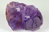 Purple, Cubic Fluorite Crystal Cluster - Berbes, Spain #183845-1